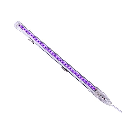 Viugreum UV Black Lights LED Bar, 9W Portable Blacklight Fixture for Blacklight Poster, Halloween UV Art, Christmas, Party, Festivals, Ultraviolet Curing, Uthentication Currency, Stain Detector