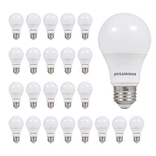LEDVANCE SYLVANIA 74765 A19 LED Light Bulb, 60W Equivalent, Efficient 8.5W, Not Dimmable, Color Temperature, 24 Pack, Soft White (2700K), 24 Count